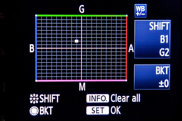 WB Shift on a Canon EOS5D MkII