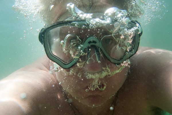 The one "selfie" that I do like of mine - under water at the beach in Bournemouth in the summer of 2013. ©Neil Turner.